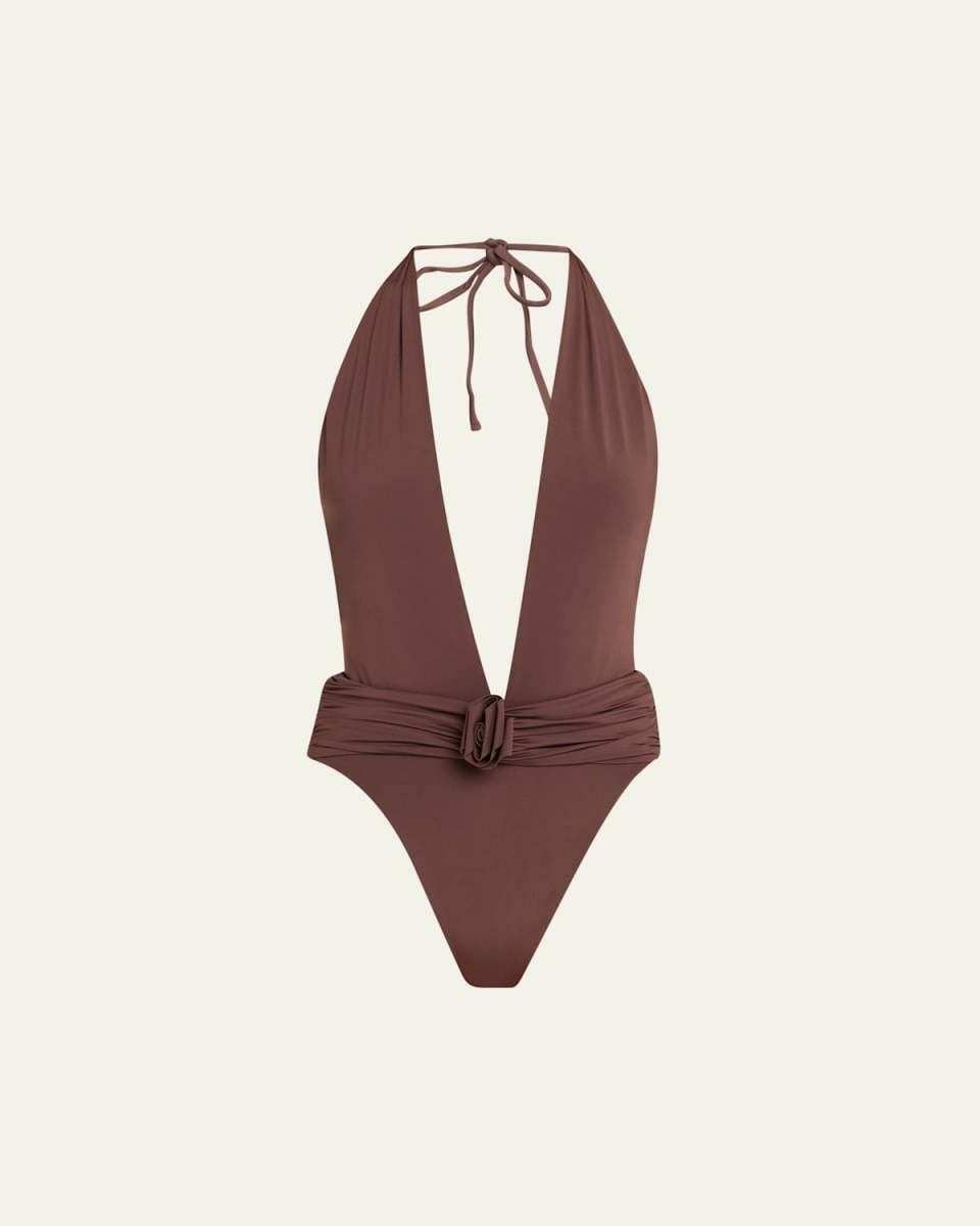 Cipres Plunge One-Piece Swimsuit
